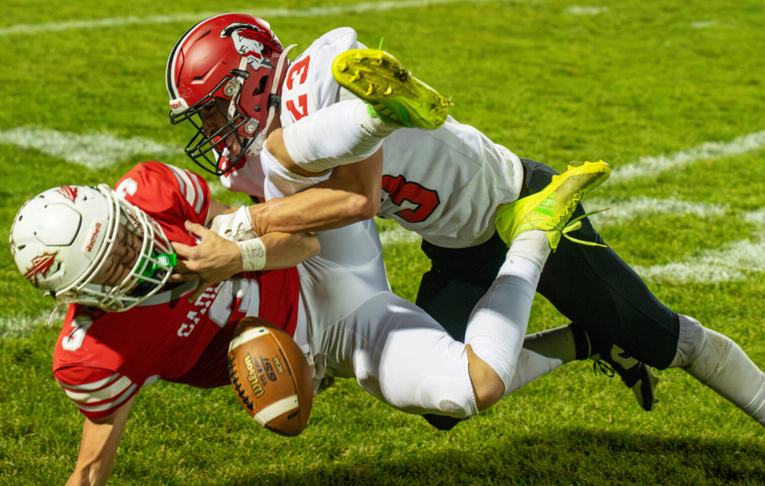 Richards' hardfought touchdown ends it as Carlisle outlasts rival