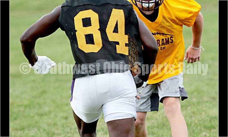 Ross High School's football team hosted Aiken for a 7-on-7 scrimmage July 16, 2019, in Ross Township. E.L. HUBBARD/CONTRIBUTOR