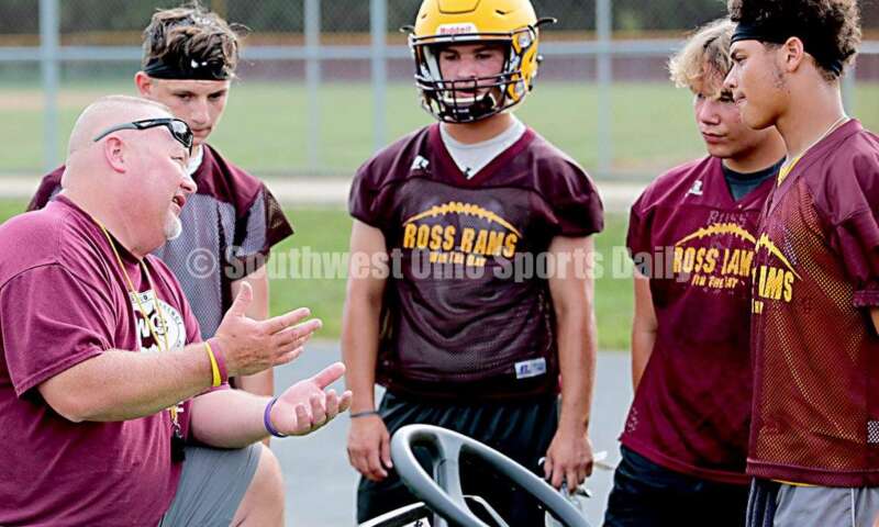 Ross High School's football team hosted Aiken for a 7-on-7 scrimmage July 16, 2019, in Ross Township. E.L. HUBBARD/CONTRIBUTOR