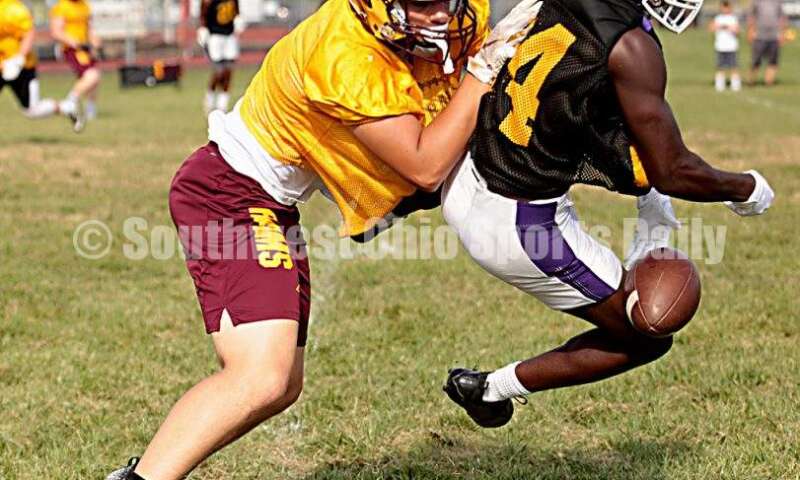 Ross High School's football team hosted Aiken for a 7-on-7 scrimmage July 16, 2019, in Ross Township. E.L. HUBBARD/CONTRIBUTOR