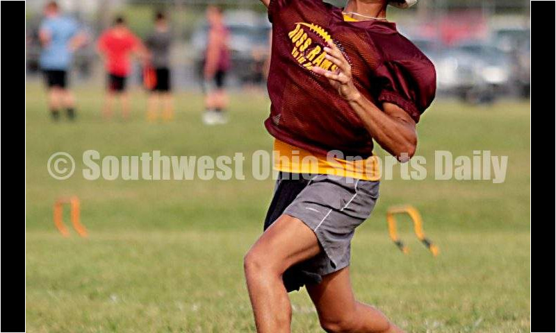 Ross High School's football team hosted Aiken for a 7-on-7 scrimmage July 16, 2019, in Ross Township. E.L. HUBBARD/CONTRIBUTOR