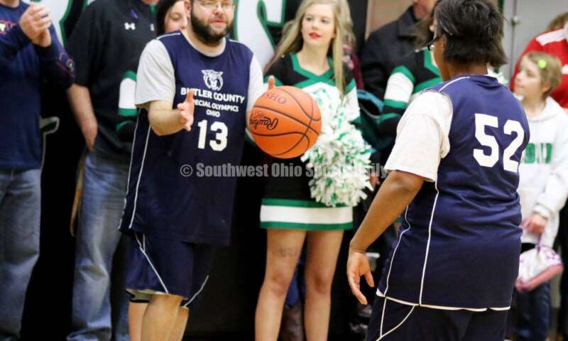 Badin High School hosted the ninth annual Butler County Special Olympics basketball game Jan. 18, 2020, during halftime of the Badin-Talawanda boys contest at Mulcahey Gym in Hamilton. RICK CASSANO/STAFF