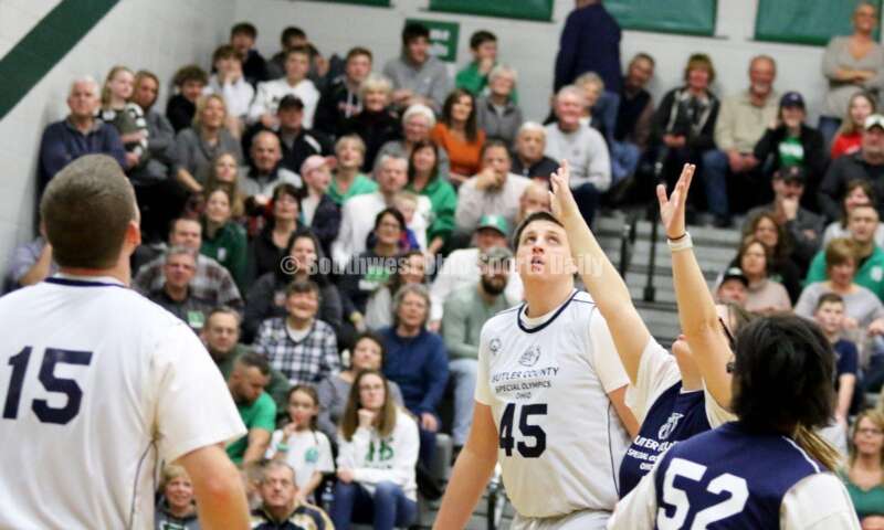 Badin High School hosted the ninth annual Butler County Special Olympics basketball game Jan. 18, 2020, during halftime of the Badin-Talawanda boys contest at Mulcahey Gym in Hamilton. RICK CASSANO/STAFF