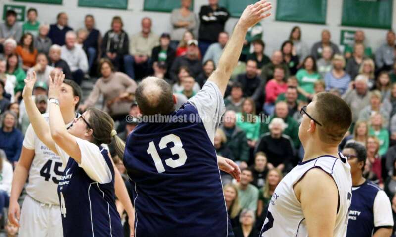 Badin High School hosted the ninth annual Butler County Special Olympics basketball game Jan. 18, 2020, during halftime of the Badin-Talawanda boys contest at Mulcahey Gym in Hamilton. RICK CASSANO/STAFF