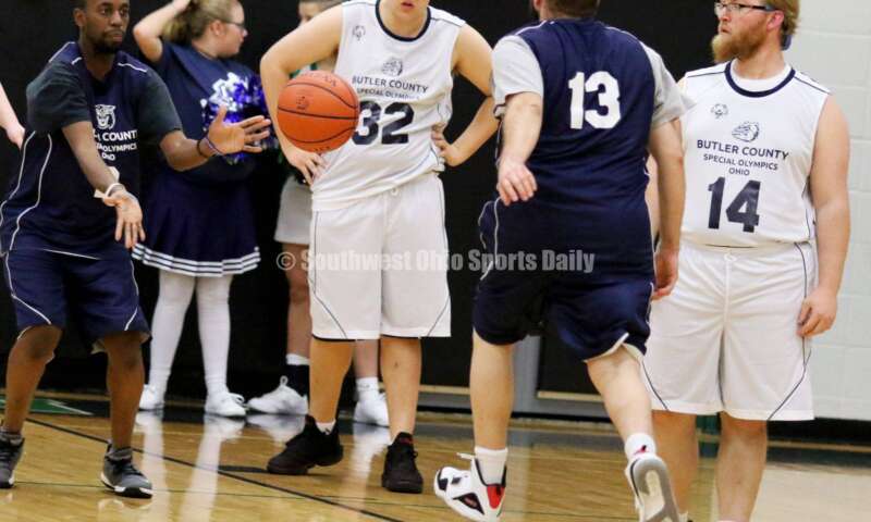 Badin High School hosted the ninth annual Butler County Special Olympics basketball game Jan. 18, 2020, during halftime of the Badin-Talawanda boys contest at Mulcahey Gym in Hamilton. RICK CASSANO/STAFF