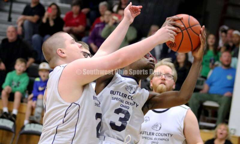 Badin High School hosted the ninth annual Butler County Special Olympics basketball game Jan. 18, 2020, during halftime of the Badin-Talawanda boys contest at Mulcahey Gym in Hamilton. RICK CASSANO/STAFF