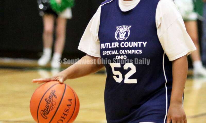 Badin High School hosted the ninth annual Butler County Special Olympics basketball game Jan. 18, 2020, during halftime of the Badin-Talawanda boys contest at Mulcahey Gym in Hamilton. RICK CASSANO/STAFF
