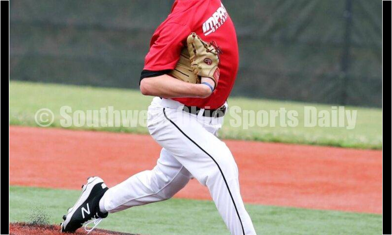 Lakota West High School's Connor Crowley eyes home plate for the Cincinnati Impact on June 25, 2021, during Pastime Tournaments' Ohio Valley 17U/18U Wood Bat Classic at New Richmond. The Impact beat Sluggers Baseball Club 3-2. RICK CASSANO/STAFF