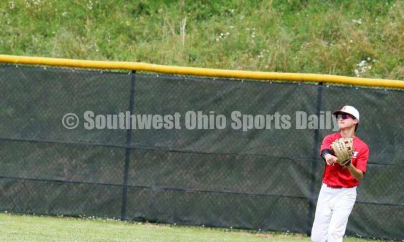 Lakota West High School's Ben Kiker throws the ball from right field for the Cincinnati Impact on June 25, 2021, during Pastime Tournaments' Ohio Valley 17U/18U Wood Bat Classic at New Richmond. The Impact beat Sluggers Baseball Club 3-2. RICK CASSANO/STAFF