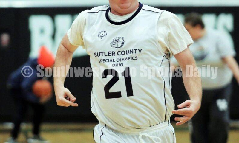 Badin High School hosted a Butler County Special Olympics basketball game Feb. 3, 2023, during halftime of the Badin-Dayton Carroll boys contest at Mulcahey Gym in Hamilton. RICK CASSANO/STAFF