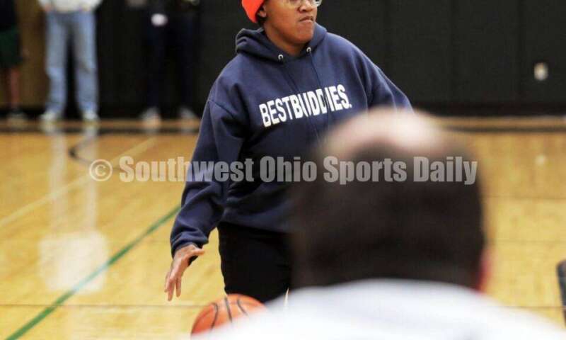 Badin High School hosted a Butler County Special Olympics basketball game Feb. 3, 2023, during halftime of the Badin-Dayton Carroll boys contest at Mulcahey Gym in Hamilton. RICK CASSANO/STAFF