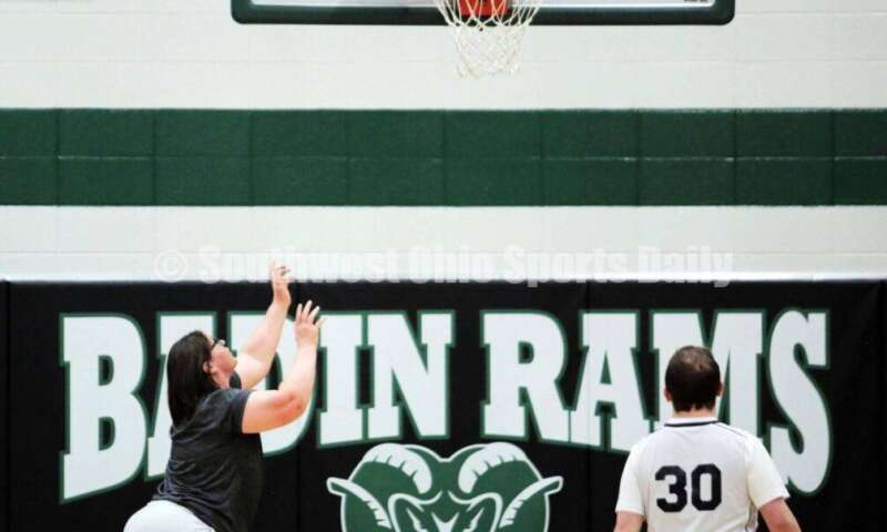 Badin High School hosted a Butler County Special Olympics basketball game Feb. 3, 2023, during halftime of the Badin-Dayton Carroll boys contest at Mulcahey Gym in Hamilton. RICK CASSANO/STAFF