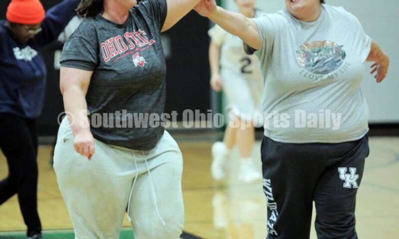 Badin High School hosted a Butler County Special Olympics basketball game Feb. 3, 2023, during halftime of the Badin-Dayton Carroll boys contest at Mulcahey Gym in Hamilton. RICK CASSANO/STAFF