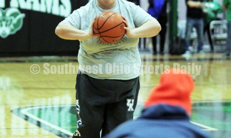Badin High School hosted a Butler County Special Olympics basketball game Feb. 3, 2023, during halftime of the Badin-Dayton Carroll boys contest at Mulcahey Gym in Hamilton. RICK CASSANO/STAFF