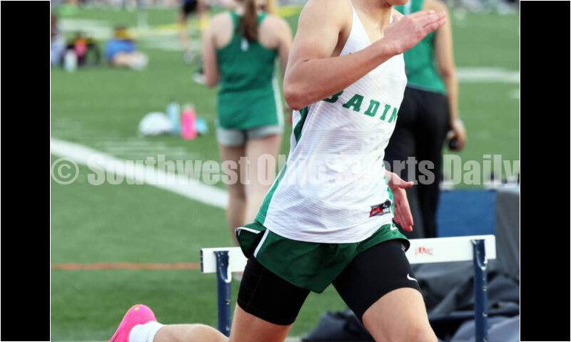 Badin High School's Nate Von Bargen runs in the boys 400 meters April 16, 2024, during the Dale Plank Invitational track & field meet at Talawanda. RICK CASSANO/STAFF